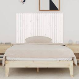 Berkfield Home Wall Headboard White 140x3x90 cm Solid Wood Pine - Size: 140 x 3 x 90 cm - thumbnail 1