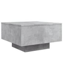 Berkfield Home Coffee Table with LED Lights Concrete Grey 55x55x31 cm - Size: 55 x 55 x 31 cm - thumbnail 3