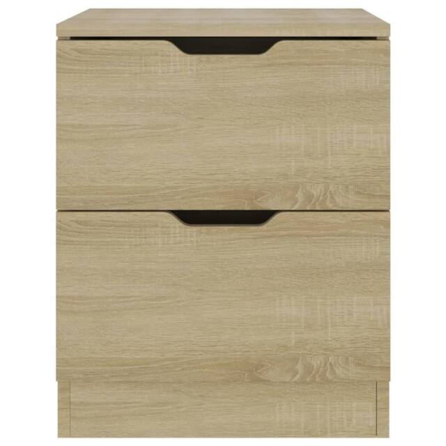Berkfield Home Elegant Bedside Cabinet Sonoma Oak 40x40x50 cm Engineered Wood in Light Oak - Size: 40 x 40 x 50 cm - image 1