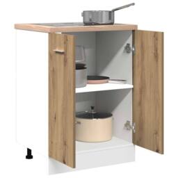 Berkfield Home Durable Bottom Cabinet Lyon Artisan Oak 60x46x81.5 cm Engineered Wood in Brown - thumbnail 4