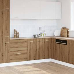 Berkfield Home Durable Bottom Cabinet Lyon Artisan Oak 60x46x81.5 cm Engineered Wood in Brown - thumbnail 2