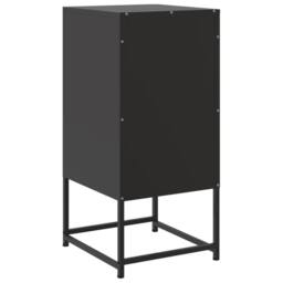 Berkfield Home Durable Bedside Cabinets 2 pcs Black 36x39x78 cm Steel - Size: 36 x 39 x 78 cm - thumbnail 8