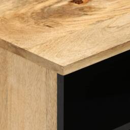 Berkfield Home TV Cabinet 100x33x46 cm Solid Wood Mango in Brown - Size: 100 x 33 x 46 cm - thumbnail 6