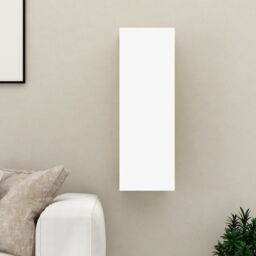 Berkfield Home TV Cabinet White 30.5x30x90 cm Engineered Wood - thumbnail 1