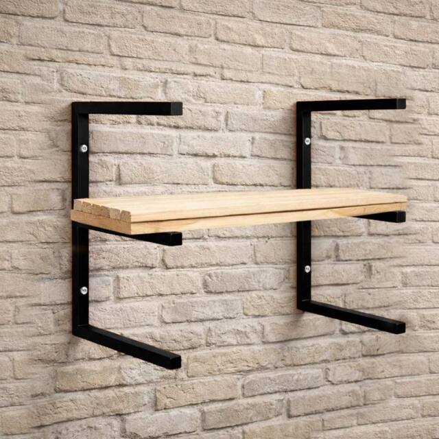 SPETLEK 3-Level Black 2Pc Wall Mount Rack - Size: 10000mm x 520mm - image 1