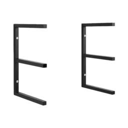 SPETLEK 3-Level Black 2Pc Wall Mount Rack - Size: 10000mm x 520mm - thumbnail 3