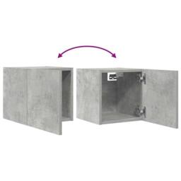 Berkfield Home Wall Mounted TV Cabinets 2 pcs Concrete Grey 30.5x30x30 cm - thumbnail 8