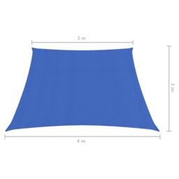 Berkfield Home Sunshade Sail 160 g/m ² Blue 3/4x2 m HDPE - thumbnail 6