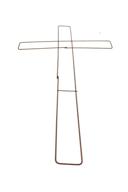 KDMD Wire Cross Frame 15 Inch Gold - image 1