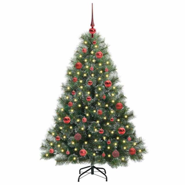 Berkfield Home Realistic Artificial Christmas Tree with 150 LEDs Green 150 cm PE - image 1