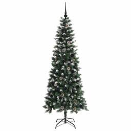 Berkfield Home Artificial Christmas Tree with 300 LEDs Green 86 x 86 x 210 cm - thumbnail 4