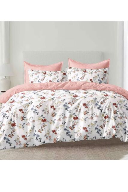 Ezysleep Fleur Floral Printed Duvet Set in Pink - Size: King - image 1
