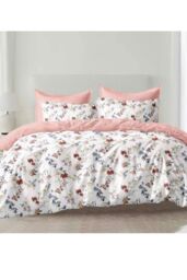 Ezysleep Fleur Floral Printed Duvet Set in Pink - Size: King - thumbnail 1