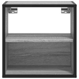 Berkfield Home Durable Wall-mounted Bedside Cabinets 2 pcs Grey Sonoma 40x31x39.5 cm - thumbnail 5