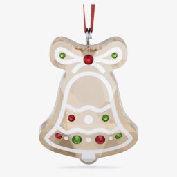 Swarovski Holiday Cheers Gingerbread Bell Ornament 5681580 in Gold - thumbnail 1