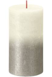 KDMD Faded Soft Pearl Bolsius Rustic Metallic Candle 130 x 68mm in Grey - thumbnail 2