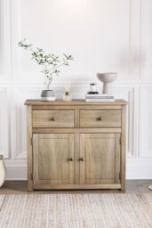 Home Discount Vida Designs Panama 2 Door 2 Drawer Sideboard Storage Solid Wood 800 x 930 x 400 mm in Brown - thumbnail 2
