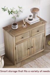 Home Discount Vida Designs Panama 2 Door 2 Drawer Sideboard Storage Solid Wood 800 x 930 x 400 mm in Brown - thumbnail 6
