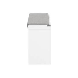 SoBuy Slim Entrance Bench - Lift-Down Storage Compartment in White - thumbnail 7