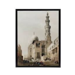 "Artery8 Tombs of the Khalifs at Cairo D. Roberts Framed Canvas Wall Art in Brown - Size: W12"" x H16""" - thumbnail 1