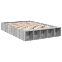 Berkfield Home Bed Frame without Mattress Grey Sonoma 120x190 cm Small Double - thumbnail 3