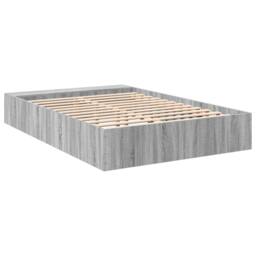 Berkfield Home Bed Frame without Mattress Grey Sonoma 120x190 cm Small Double - thumbnail 6