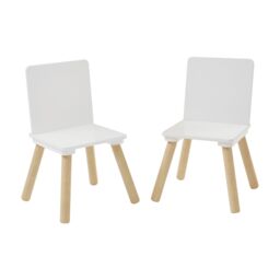 Liberty House Toys White & Pinewood Table & Chair set - thumbnail 5