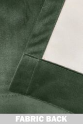 Enhanced Living 100% Blackout Luxury Supersoft Velvet Thermal Eyelet Curtains for Living Room & Bedrooms in Green - Size: 168 cm width x 229 cm drop - thumbnail 5