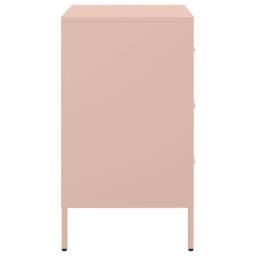 Berkfield Home Sturdy Bedside Cabinet Pink 36x39x68 cm Steel - Size: 36 x 39 x 68 cm - thumbnail 7