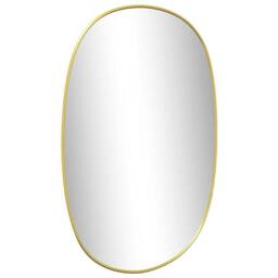 Berkfield Home Wall Mirror Gold 60x40 cm - thumbnail 4