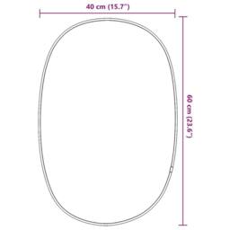 Berkfield Home Wall Mirror Gold 60x40 cm - thumbnail 7
