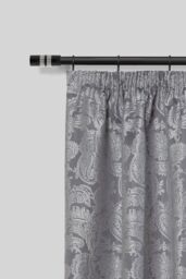 New Edge Blinds 16-19mm Sparkle Extendable Durable Metal Curtain Pole Set in Jet Black - Size: 170 cm - 300 cm - thumbnail 2