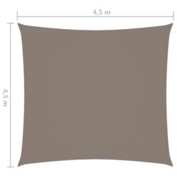 Berkfield Home Sunshade Sail Oxford Fabric Square 4.5x4.5 m Taupe in Beige - thumbnail 6