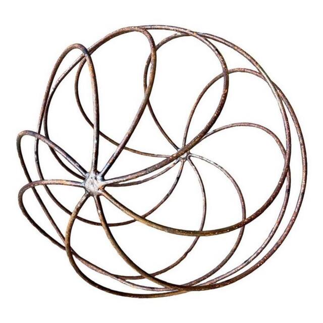 Poppyforge Sphere Plant Pins/ Garden Art - Bare Metal/Ready to Rust in Metallics - image 1
