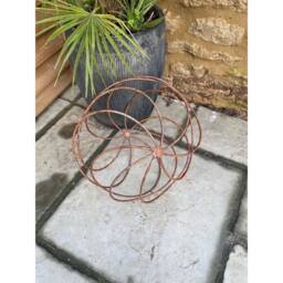 Poppyforge Sphere Plant Pins/ Garden Art - Bare Metal/Ready to Rust in Metallics - thumbnail 2