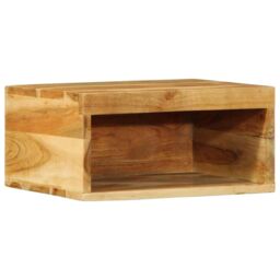 Berkfield Home Wall-mounted TV Cabinets 2 pcs Solid Wood Acacia in Brown - thumbnail 2