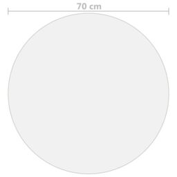 Berkfield Home Table Protector Matt √ò 70 cm 2 mm PVC - thumbnail 5
