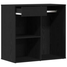 Berkfield Home Black Oak Cosmetic Cabinet 80x40x75 cm Made from Engineered Wood - Size: 80 x 40 x 75 cm - thumbnail 5