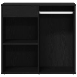 Berkfield Home Black Oak Cosmetic Cabinet 80x40x75 cm Made from Engineered Wood - Size: 80 x 40 x 75 cm - thumbnail 7