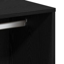 Berkfield Home Black Oak Cosmetic Cabinet 80x40x75 cm Made from Engineered Wood - Size: 80 x 40 x 75 cm - thumbnail 9