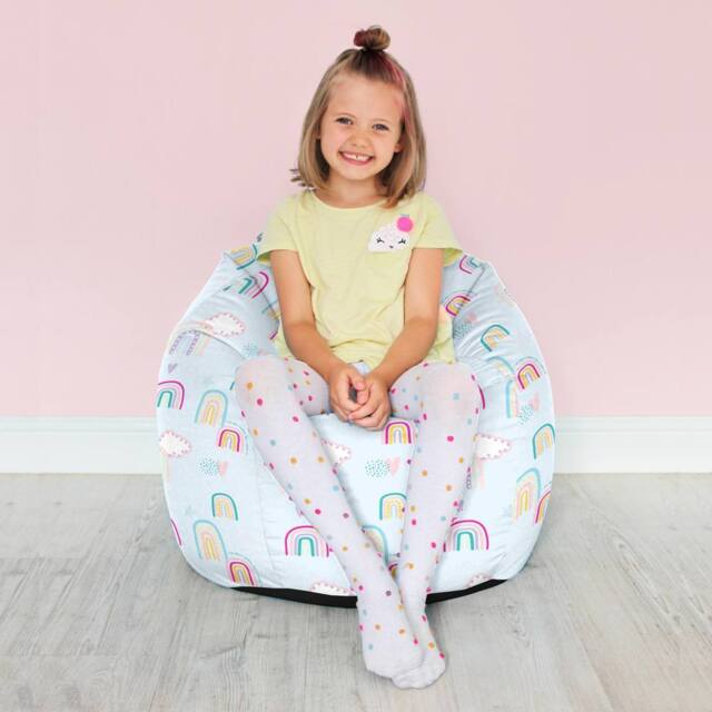 rucomfy Beanbags rucomfy Rainbow Sky Kids Bean Bag Chair - Indoor Seating for Children - image 1