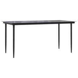 Berkfield Home Elegant 7 Piece Garden Dining Set Black Cotton Rope & Steel - thumbnail 7