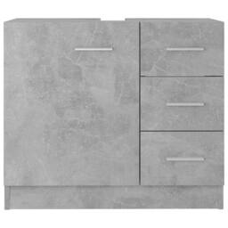 Berkfield Home Sink Cabinet Concrete Grey 63x30x54 cm Engineered Wood - Size: 63 x 30 x 54 cm - thumbnail 5