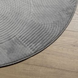 Berkfield Home Rug IZA Short Pile Scandinavian Look Grey √ò 80 cm - Size: Medium - thumbnail 4