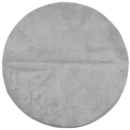 Berkfield Home Rug IZA Short Pile Scandinavian Look Grey √ò 80 cm - Size: Medium - thumbnail 2