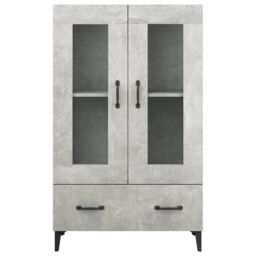 Berkfield Home Highboard Concrete Grey 70x31x115 cm Engineered Wood - Size: 70 x 31 x 115 cm - thumbnail 5