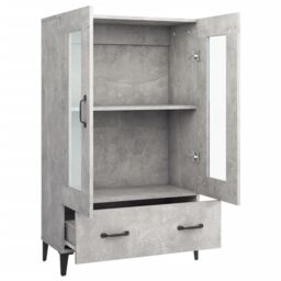 Berkfield Home Highboard Concrete Grey 70x31x115 cm Engineered Wood - Size: 70 x 31 x 115 cm - thumbnail 6