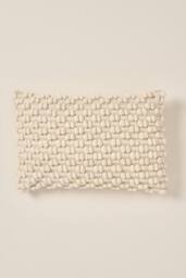 Truly Knotted Ecru Rectangle Cushion Cover - Size: 50 cm x 30 cm - thumbnail 2