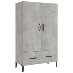 Berkfield Home Highboard Concrete Grey 70x31x115 cm Engineered Wood - Size: 70 x 31 x 115 cm - thumbnail 2