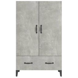 Berkfield Home Highboard Concrete Grey 70x31x115 cm Engineered Wood - Size: 70 x 31 x 115 cm - thumbnail 5